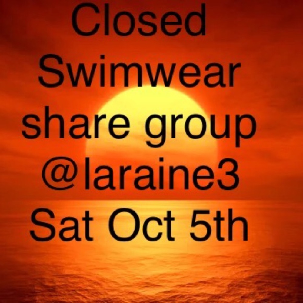 Sat Oct 5th swimwear share group